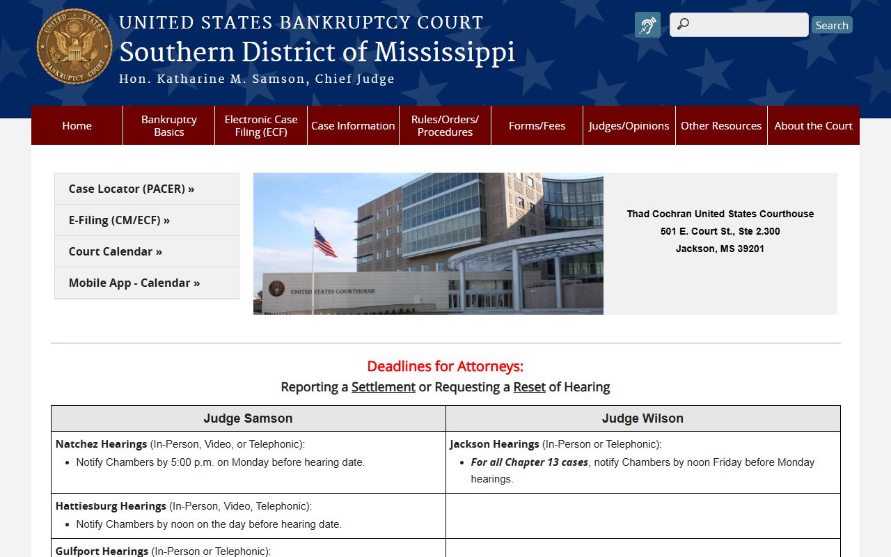Rankin County Circuit Clerk and federal court records building