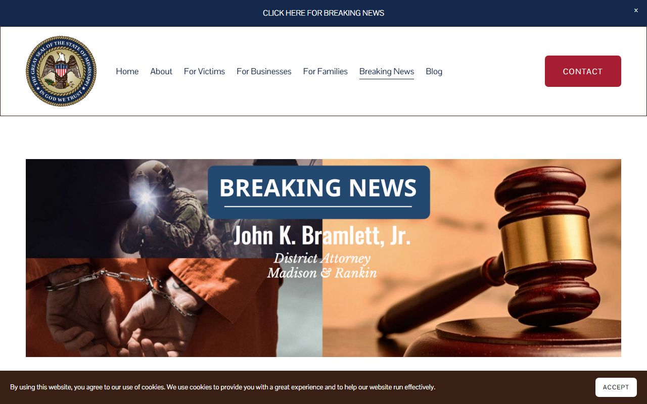 Rankin County criminal court records District Attorney conviction press releases