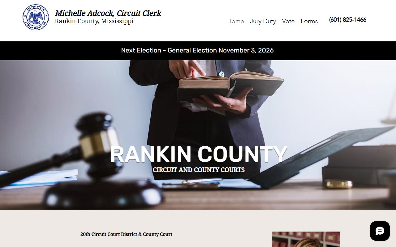 Rankin County marriage license office at the Circuit Clerk in Brandon