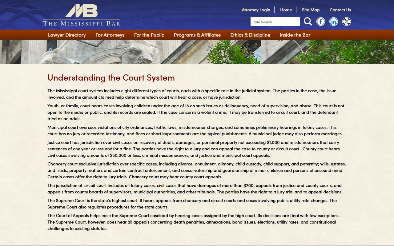 Rankin County warrant types explained through the Mississippi court system guide